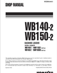 Komatsu WB140-2 and WB150-2 Backhoe Loader Service Manual