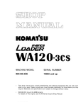 Komatsu WA120-3CS Wheel Loader Service Repair Workshop Manual (SN: 10004 and up)