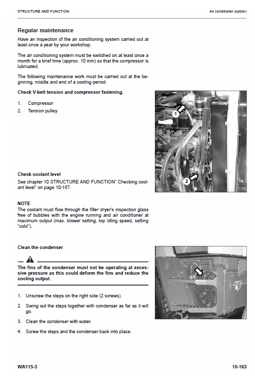 WA115-3 Wheel Loader Service Shop Manual