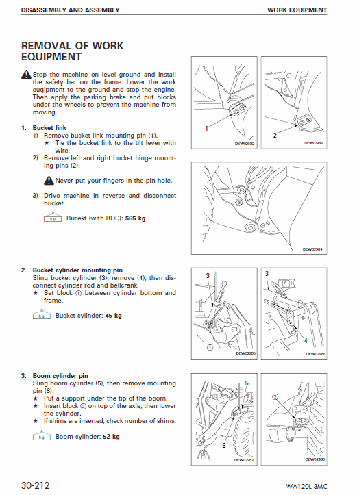 Komatsu WA120L-3MC Wheel Loader Service Repair Manual - 54104 and up