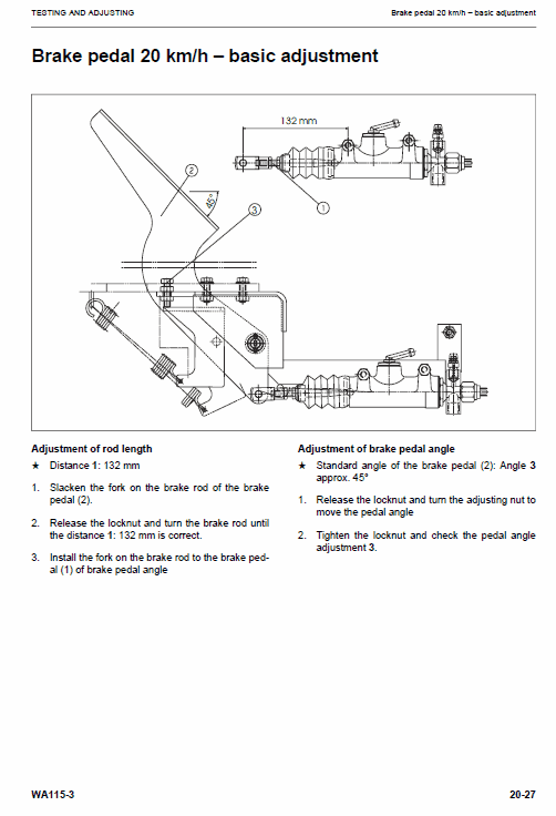 WA115-3 Wheel Loader Service Shop Manual